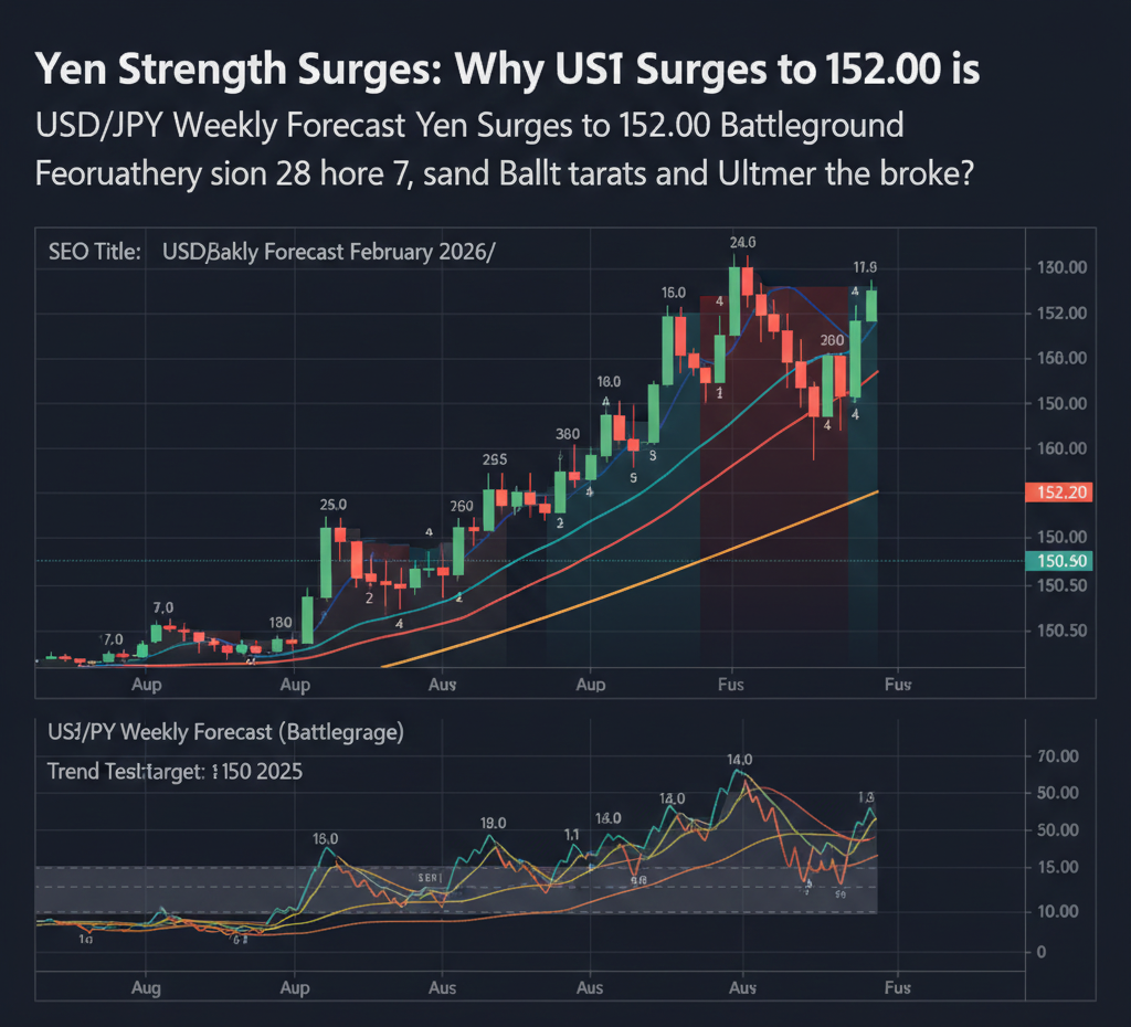 USD/JPY Technical Analysis Chart February 2026 Battleground Levels