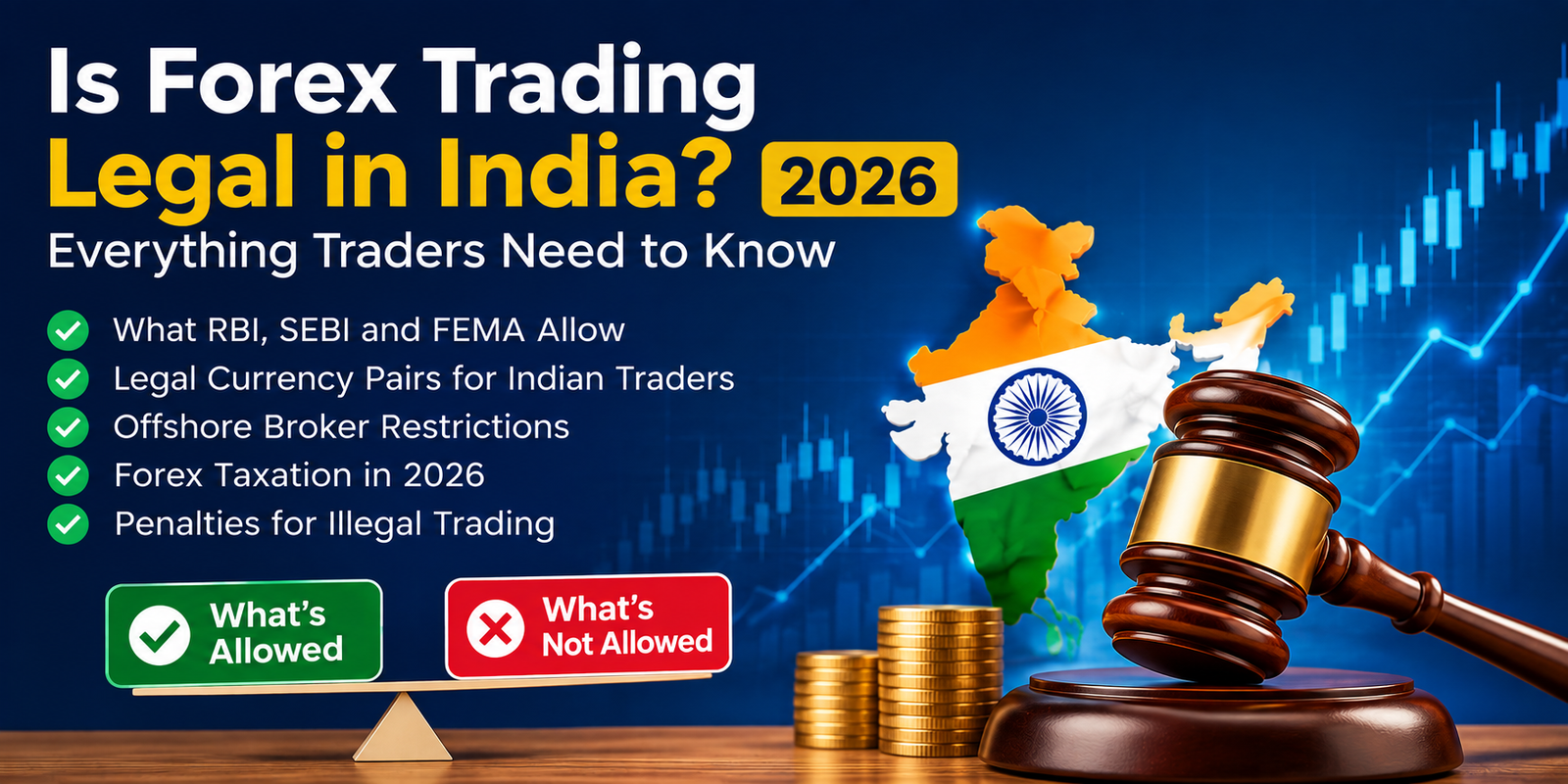 Learn if forex trading is legal in India in 2026
