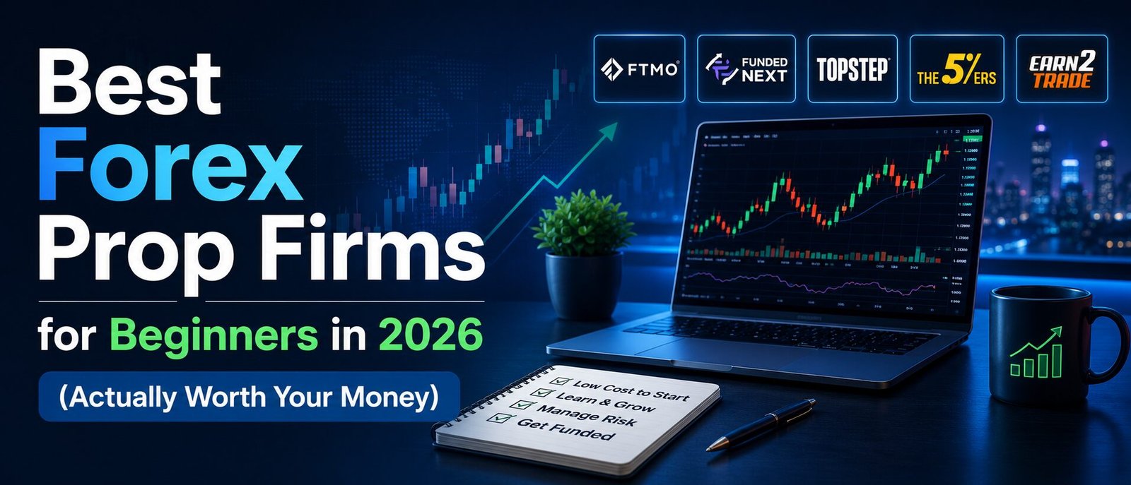 Explore the best Forex Prop Firms for beginners in 2026.