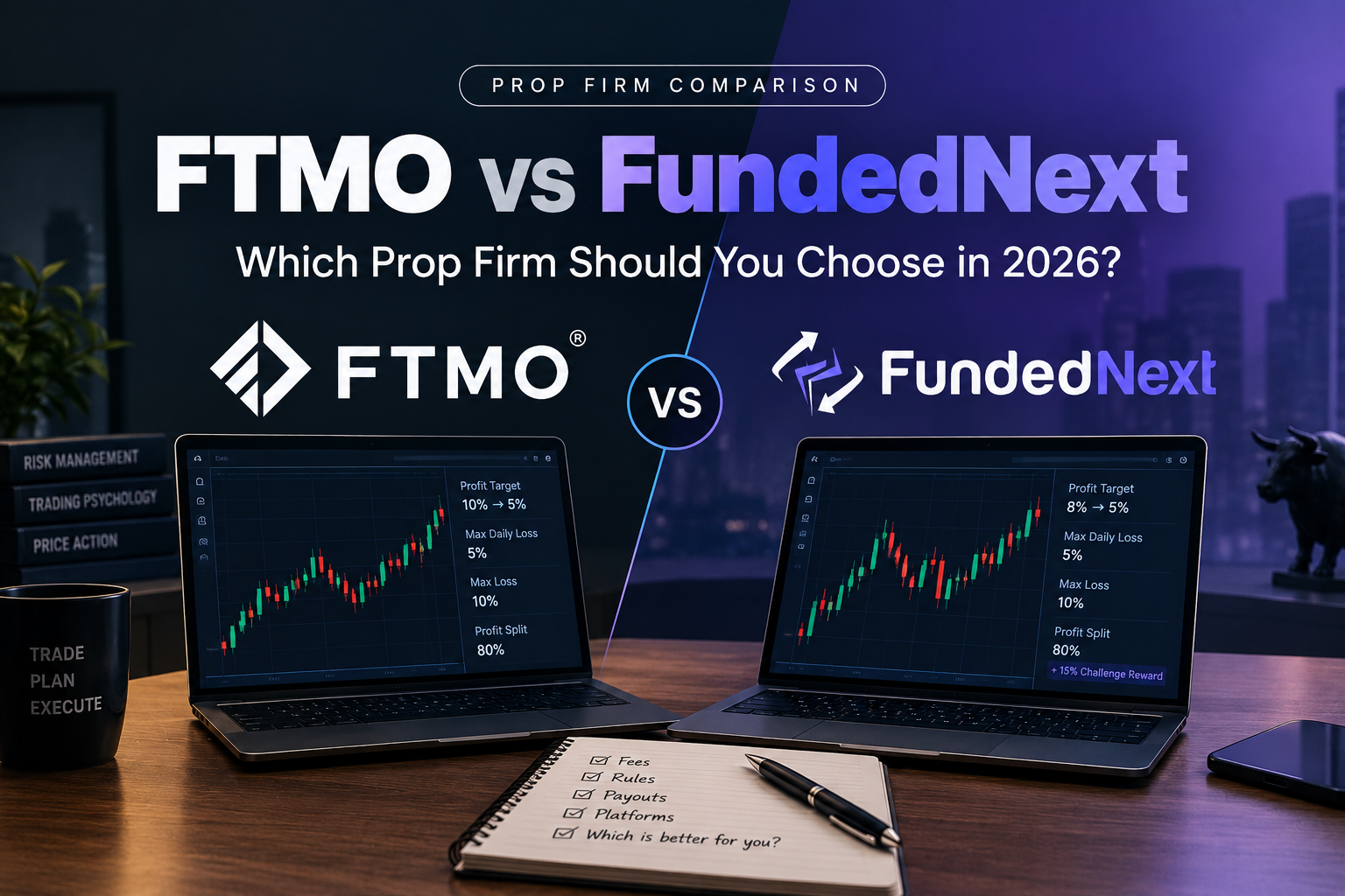 FTMO vs FundedNext: Which Prop Firm Should You Choose in 2026?